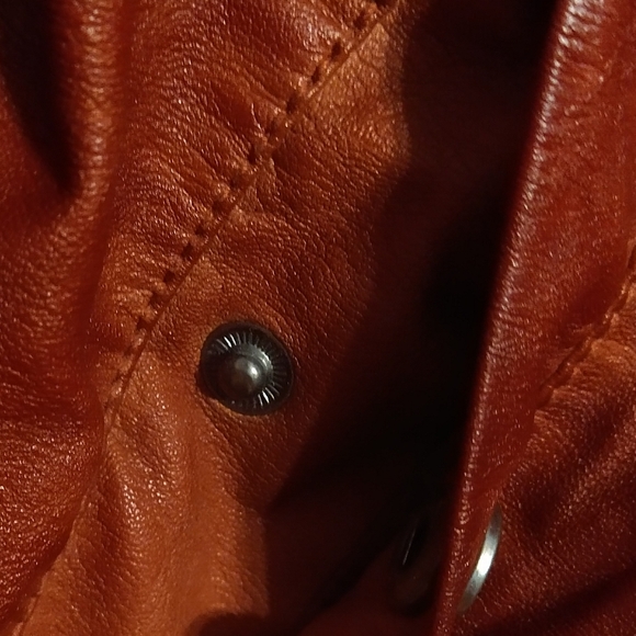 Sebby Collection Faux Leather Medium Brown Jacket - Picture 14 of 14